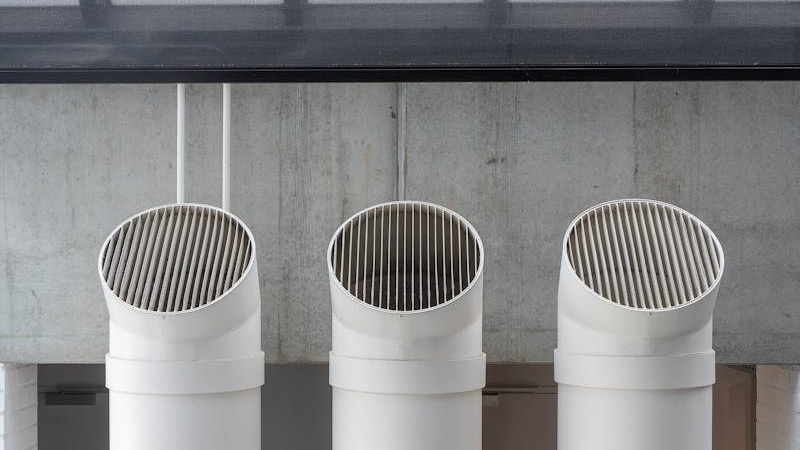 Professional AC duct cleaning service being performed in a villa in Qatar